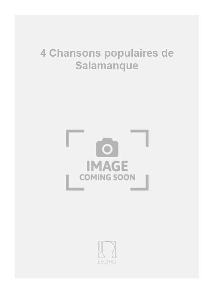 Culmell 4 Chansons De Salamanque Cht-Piano